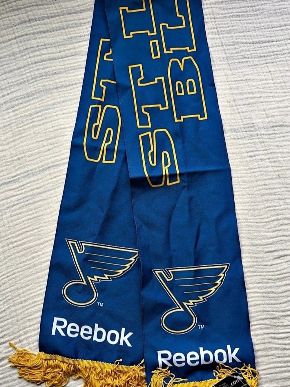 Reebok St. Louis Blues Face Off Collection Scarf Blue & Yellow